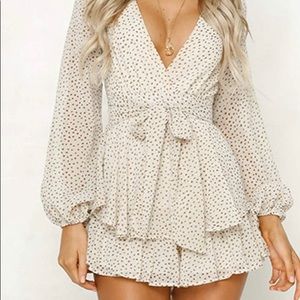 Polka dot romper